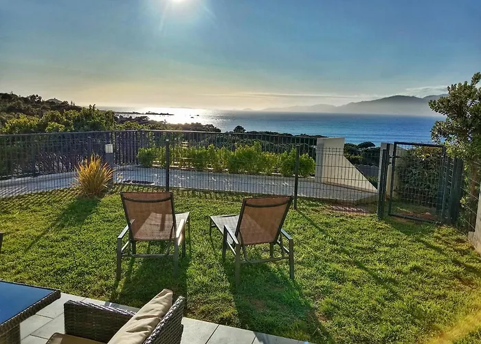 Les Rivages De Stagnola Appartement T3 Vue Mer Et Montagne Plage 200M Climatise